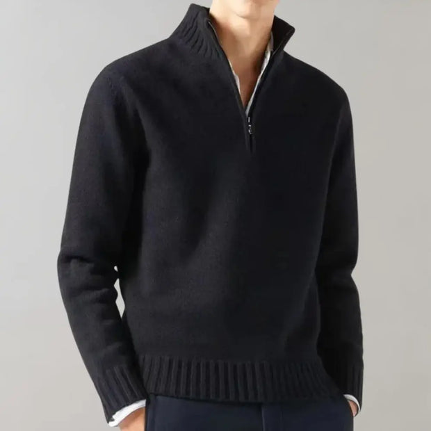 Classic Half-Zip Sweater for Stylish Comfort for Men Londonchic