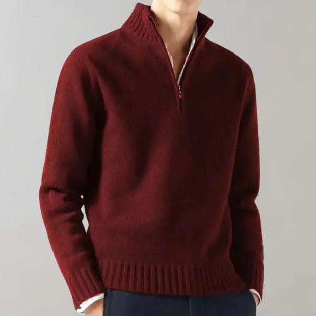 Classic Half-Zip Sweater for Stylish Comfort for Men Londonchic