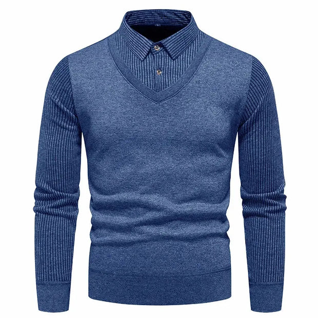 Comfortable Two-Piece Fleece Sweater for Men Londonchic