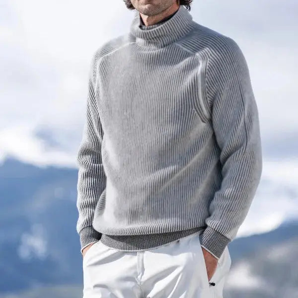 Derek - Classic Fall Turtleneck Sweater for Men ELVORIA UK