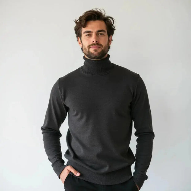 Elegant Men's Turtleneck Sweater - Warmth, Comfort and Elegance Londonchic