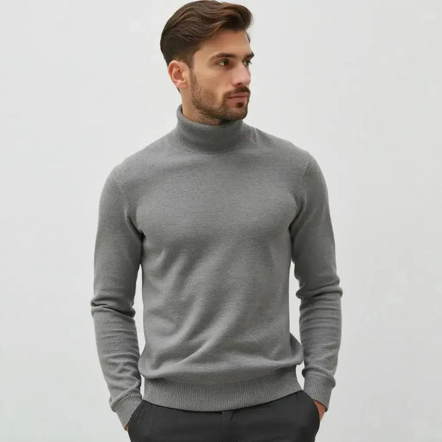 Elegant Men's Turtleneck Sweater - Warmth, Comfort and Elegance Londonchic